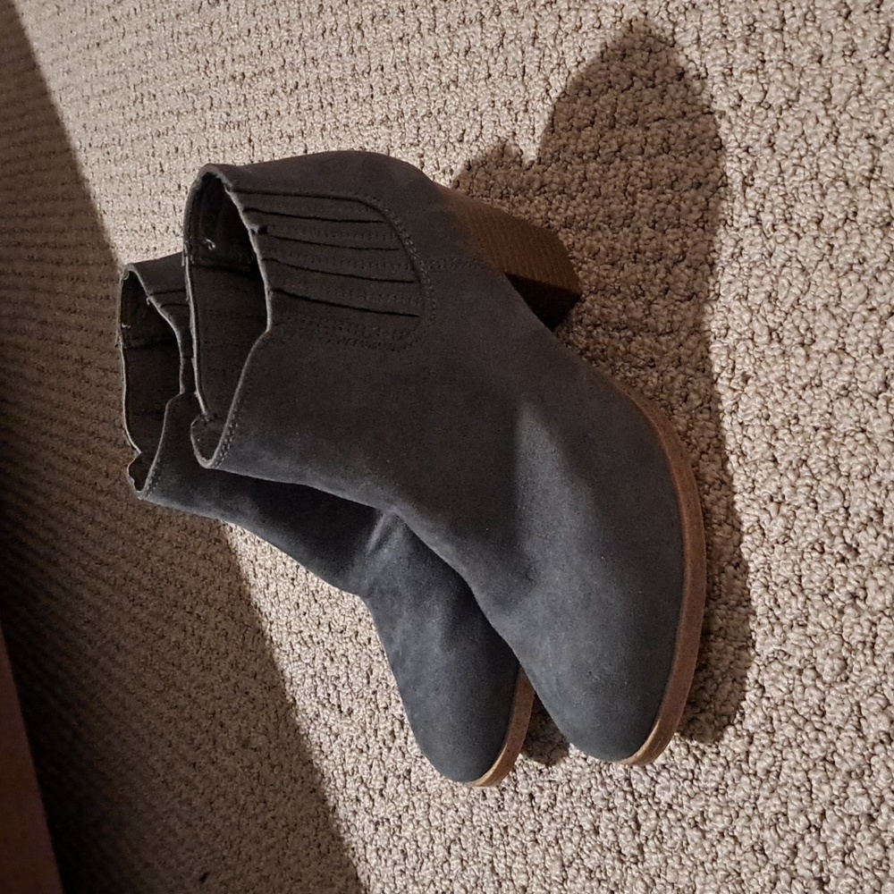 Blue Heeled Booties